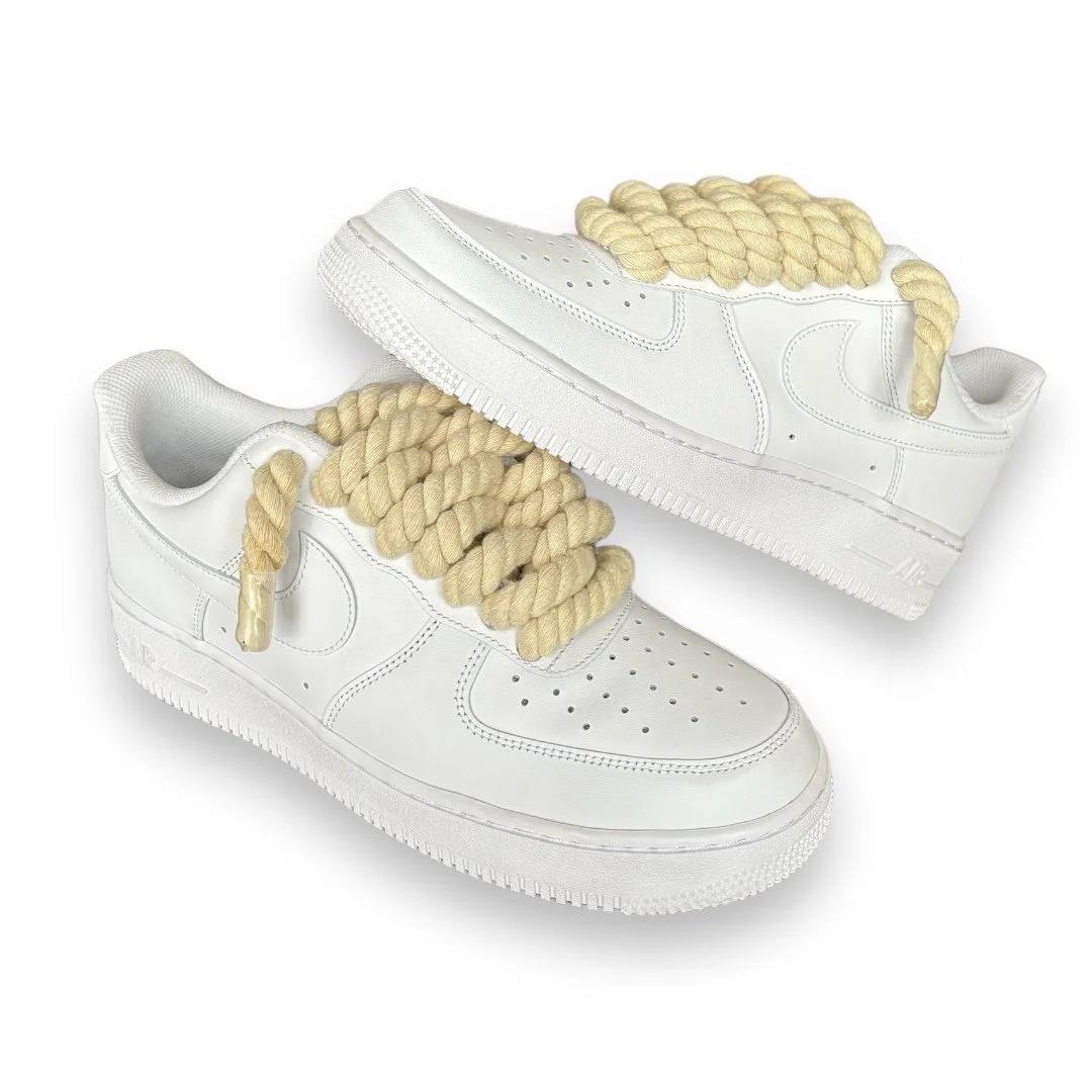 Air Force 1 white rope laces